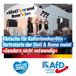 Mehr über den Artikel erfahren Klatsche für Kulturlandesrätin – Sinti und Roma