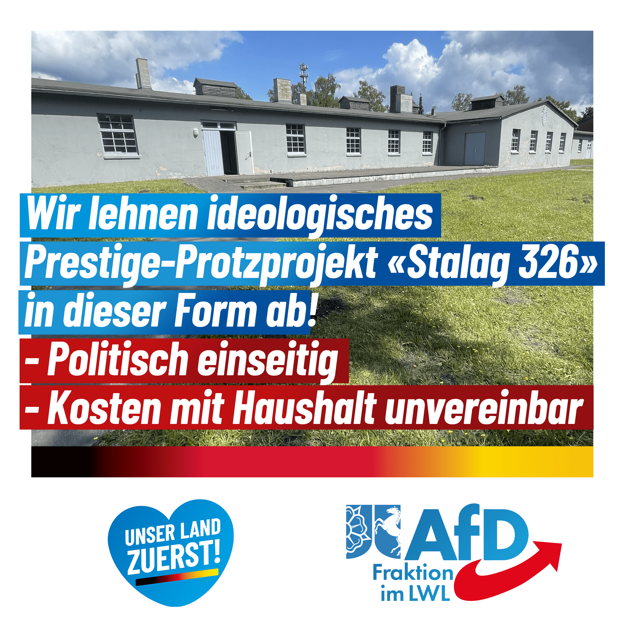 Du betrachtest gerade AfD-Fraktion lehnt Finanzierung des „Stalag 326“ entschieden ab