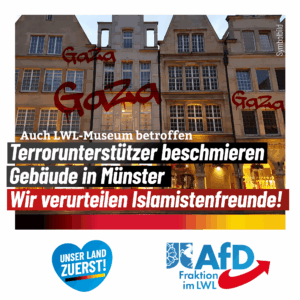 Mehr über den Artikel erfahren Gaza-Unterstützer beschmieren historische Gebäude