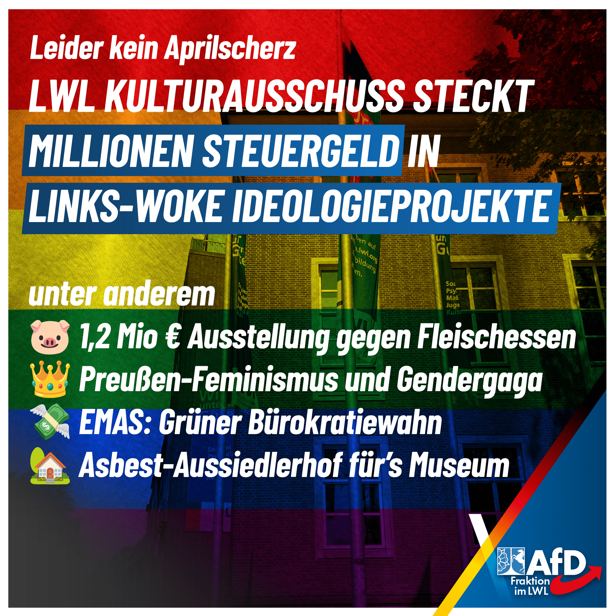 Du betrachtest gerade LWL steckt Millionen in links-woke Ideologieprojekte
