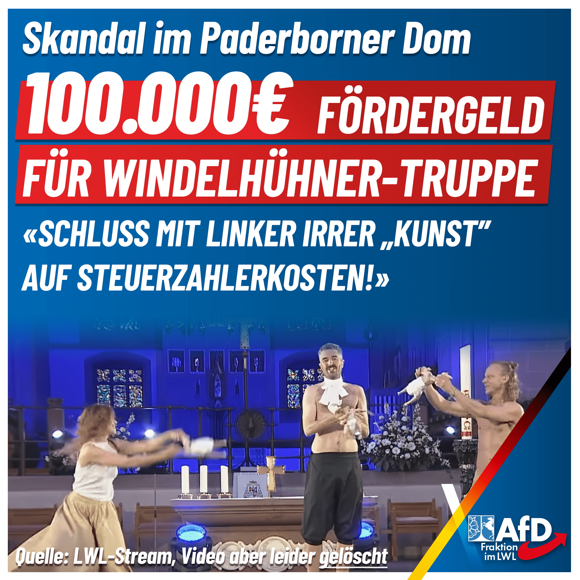 Du betrachtest gerade 100.000 € Steuergeld für Hühnerwindel-Skandaltruppe