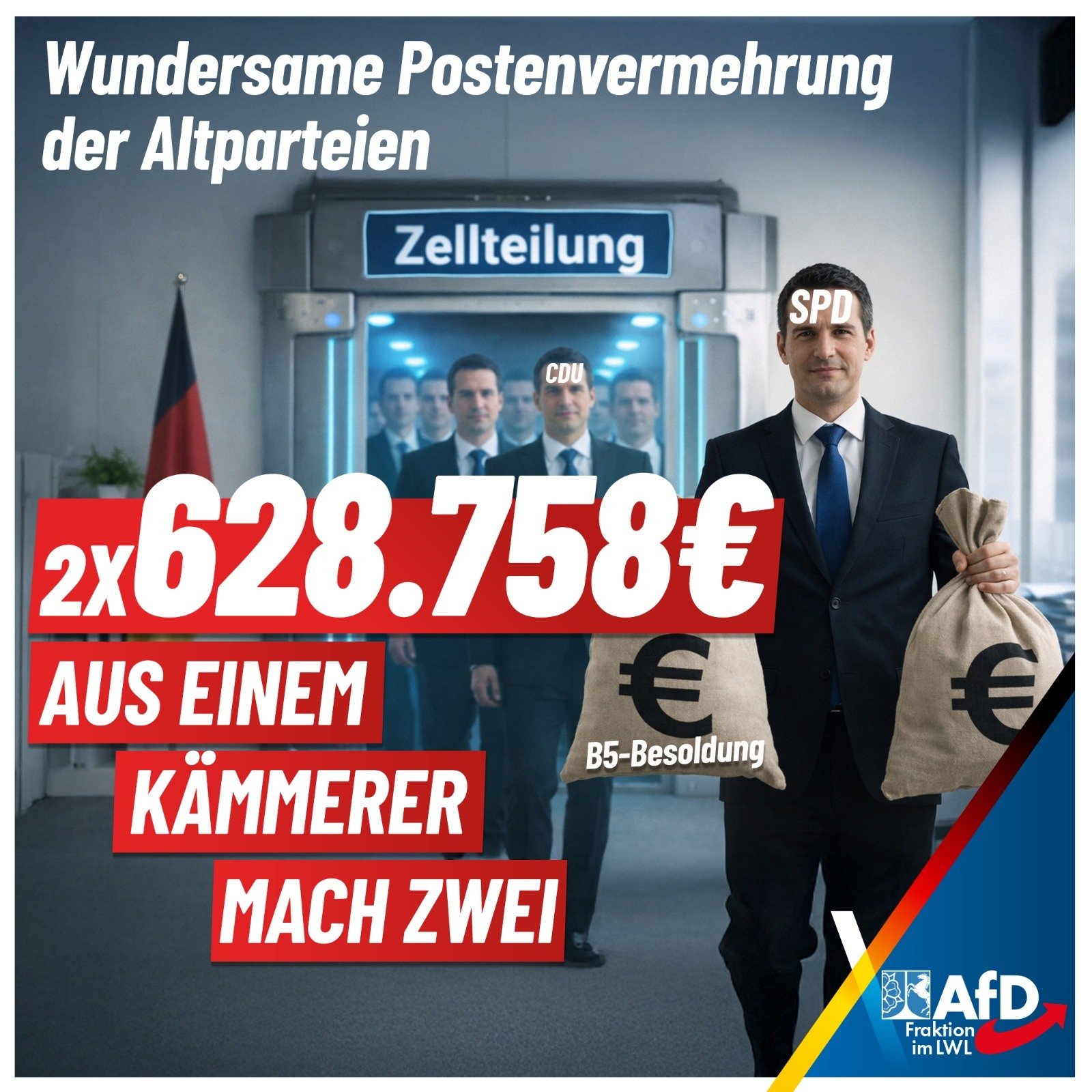Mehr über den Artikel erfahren Wundersame Postenvermehrung der SPD