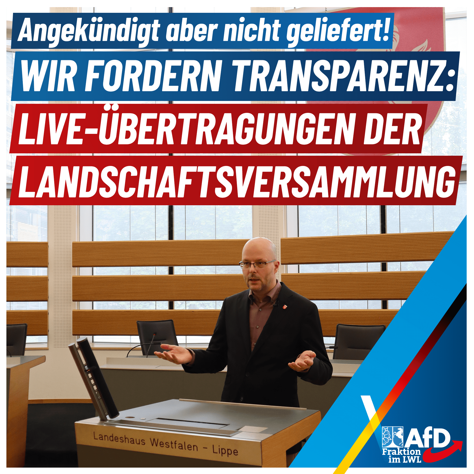 Du betrachtest gerade Wir fordern Live-Übertragungen der Landschaftsversammlung