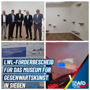 Mehr über den Artikel erfahren LWL-Förderbescheid für das Museum für Gegenwartskunst in Siegen
